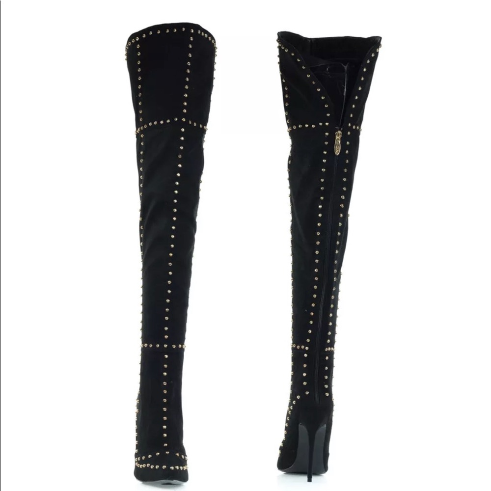 Thigh high studded boots!! Never worn